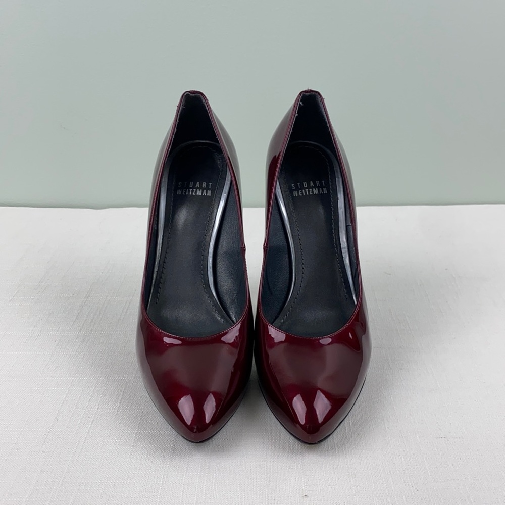 Stuart Weitzman Dagger Metal-Heel Pump size 7